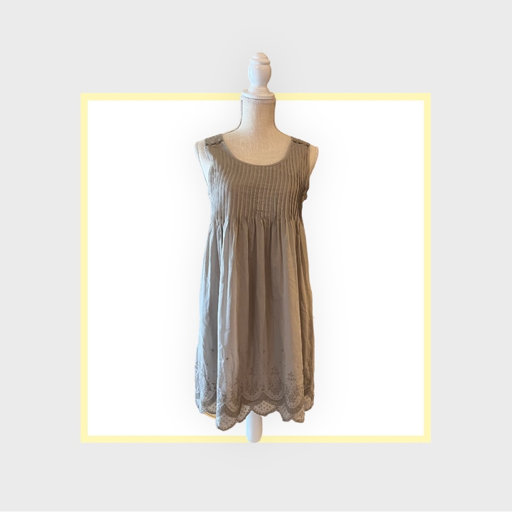 Joie sleeveless lace hemmed dress.  Lined.  Cotton and silk blend.